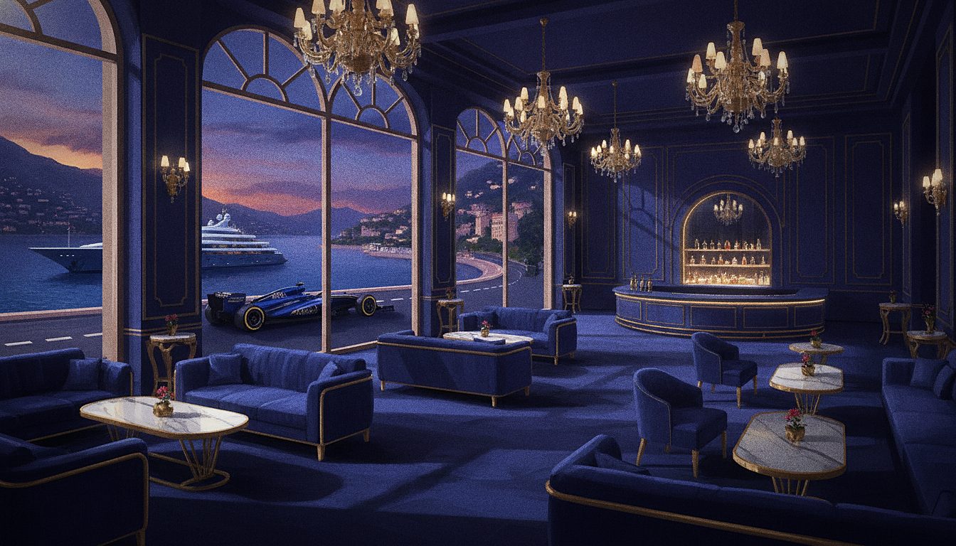 velvet VIP lounge booth with champagne and gold accents, exclusive casino atmosphere